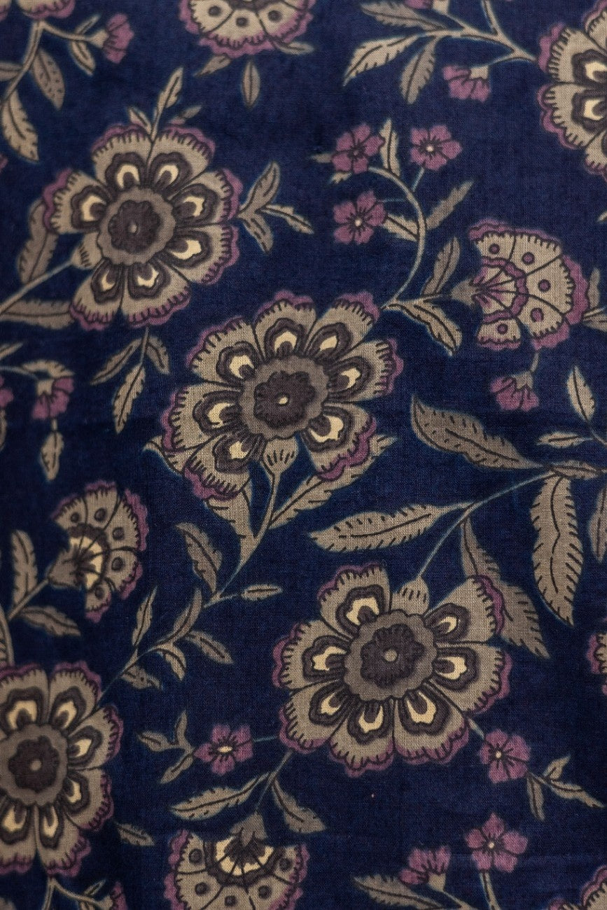 DEEP BLU FLORAL DRESS