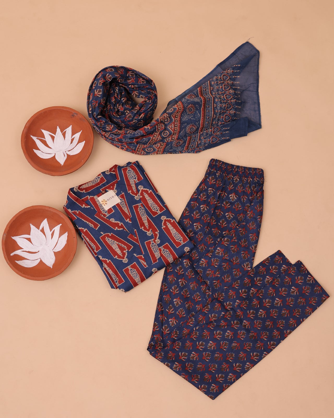 COTTON CASUAL BLUE SET