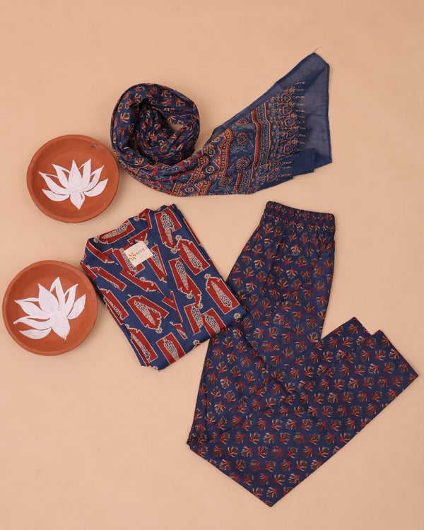 COTTON CASUAL BLUE SET