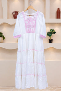 FAIRY PINK MUL COTTON DRESS
