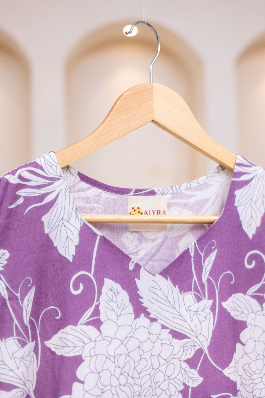 MAUVE FLORAL DRESS