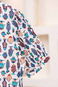 FISH PRINT DRESS