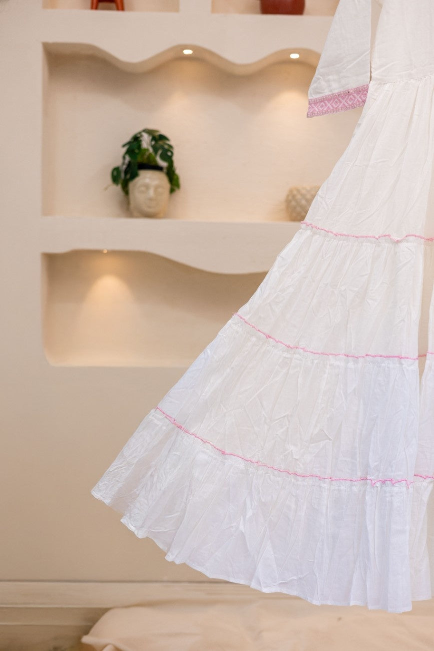 FAIRY PINK MUL COTTON DRESS