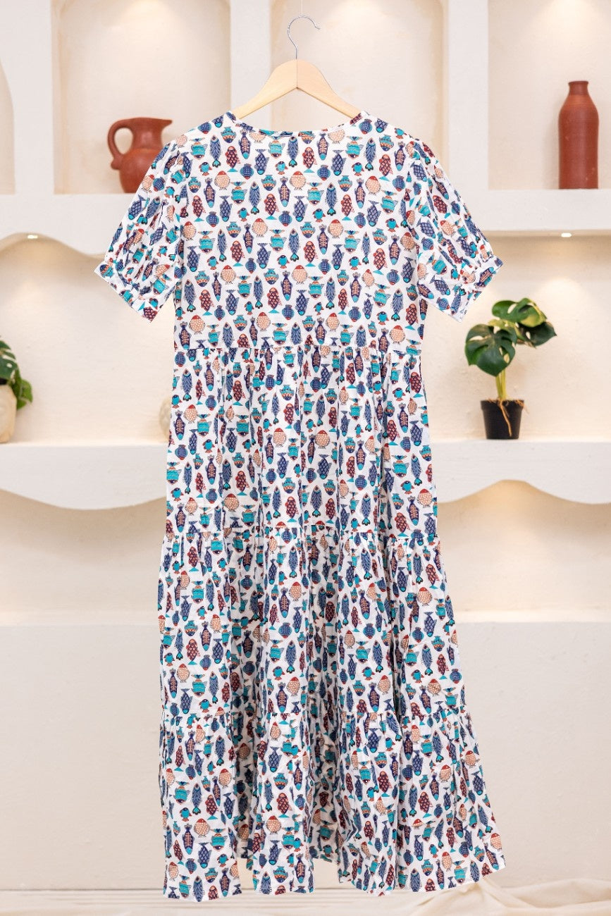 FISH PRINT DRESS