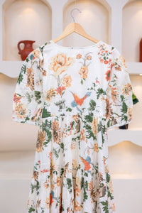 PEARL WHITE FLORAL DRESS