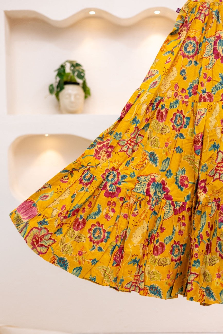 YELLOW FLORAL DRESS