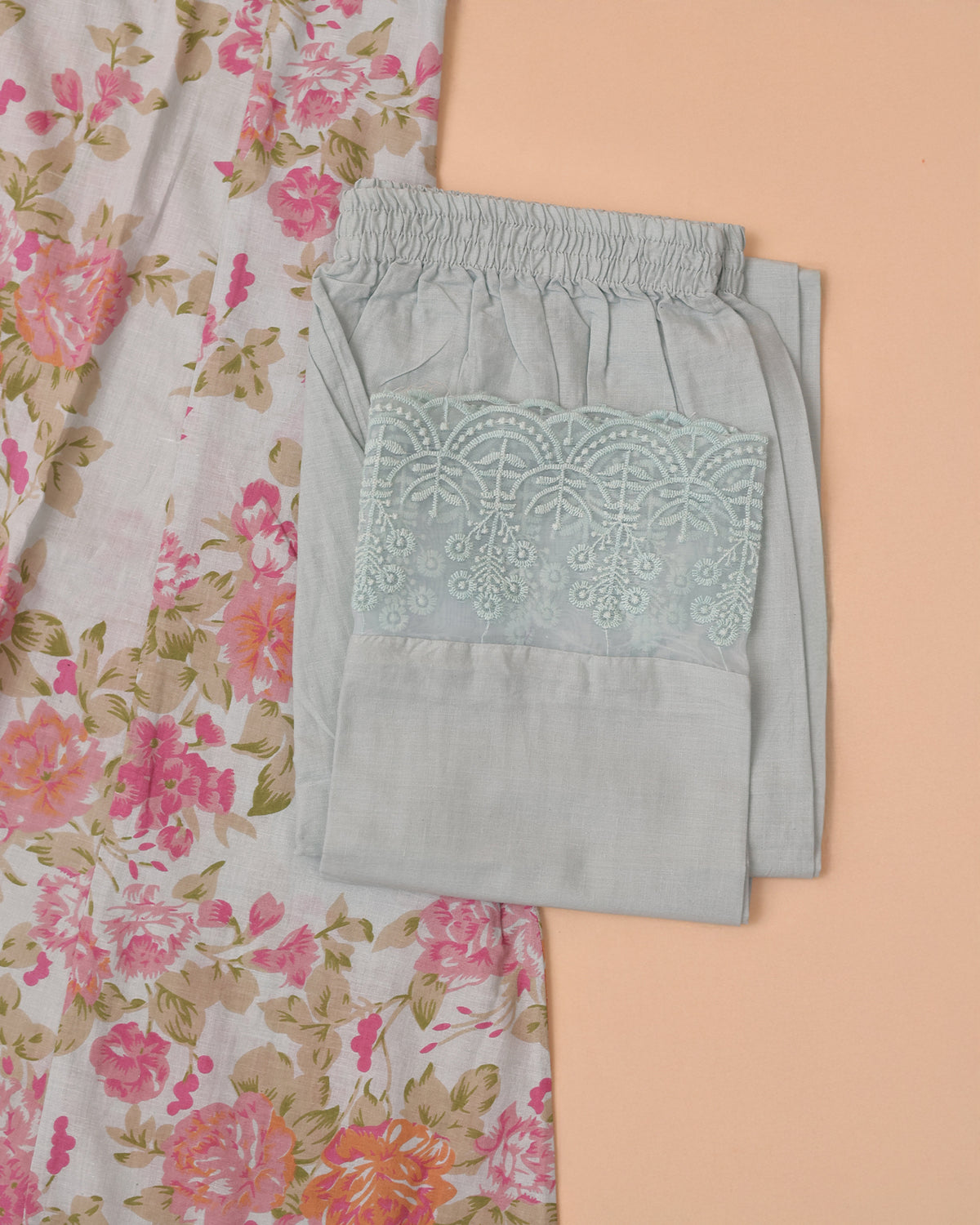 TEAL FLORAL SET