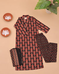 COTTON CASUAL BLACK SET