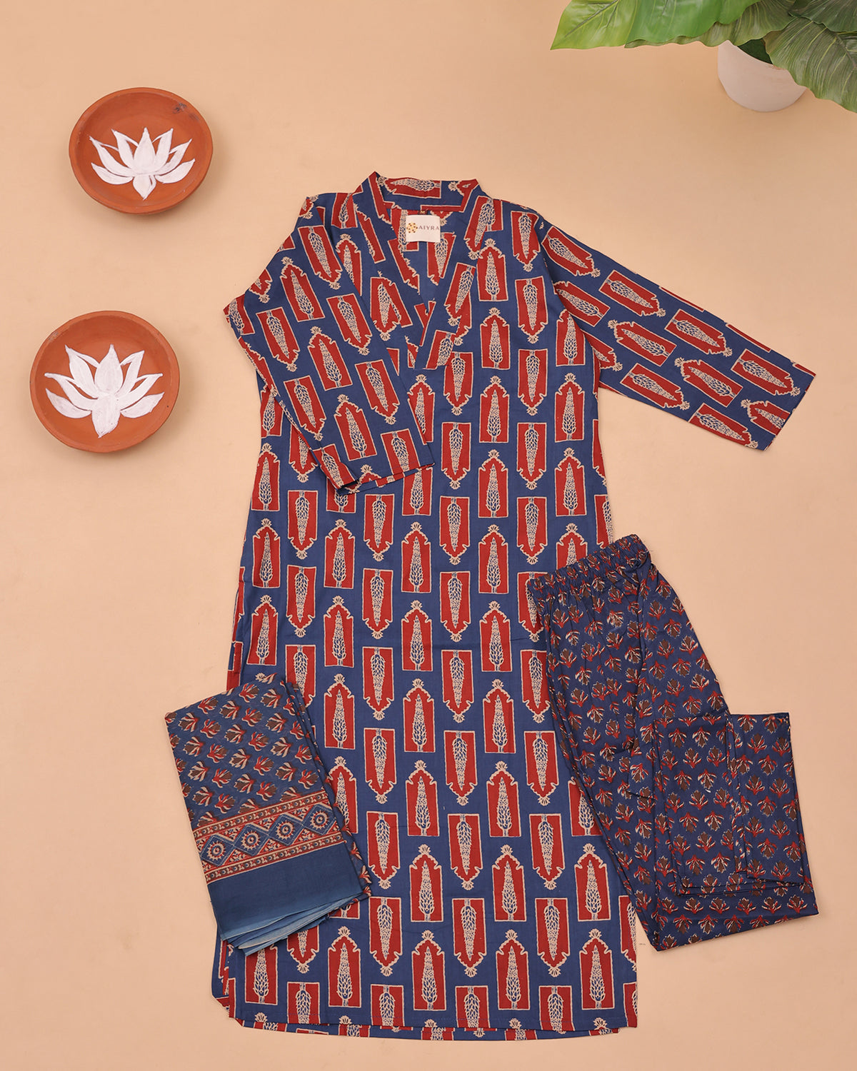 COTTON CASUAL BLUE SET