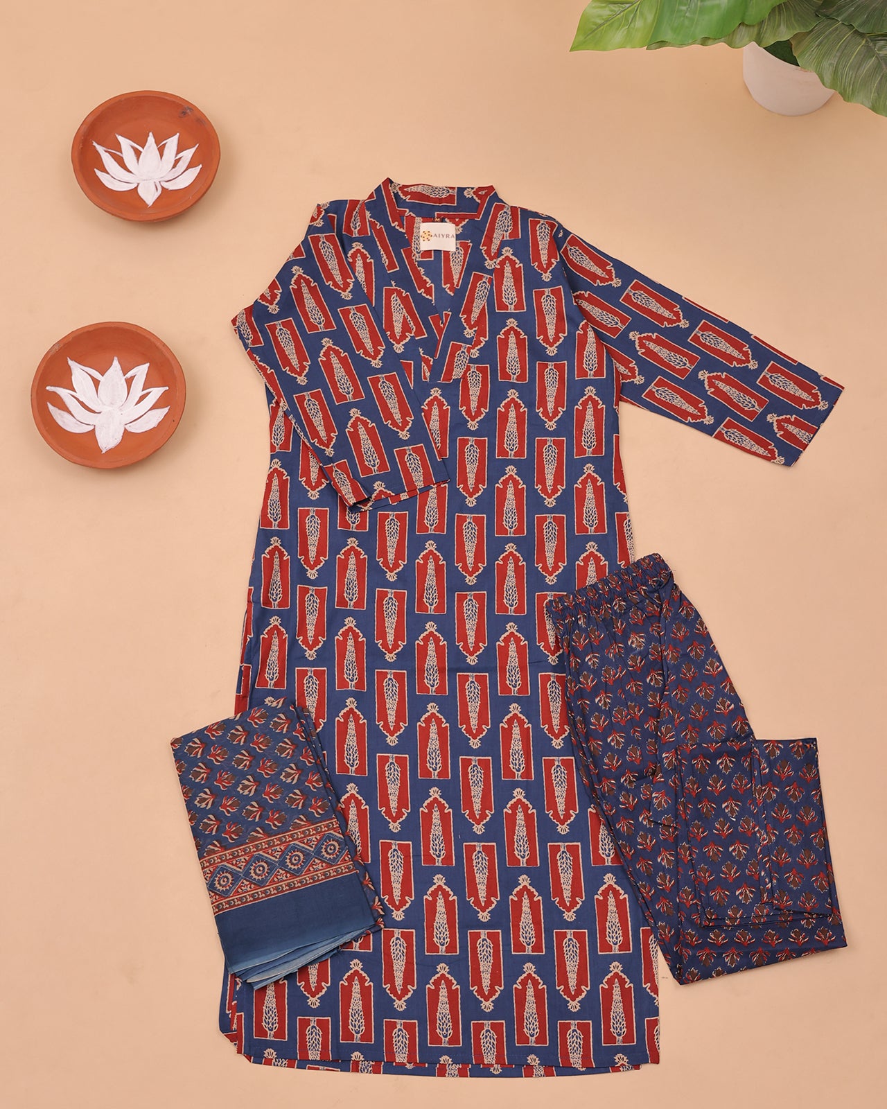 COTTON CASUAL BLUE SET