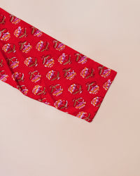 RED FLORALS SET