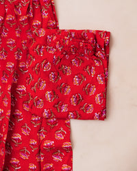 RED FLORALS SET