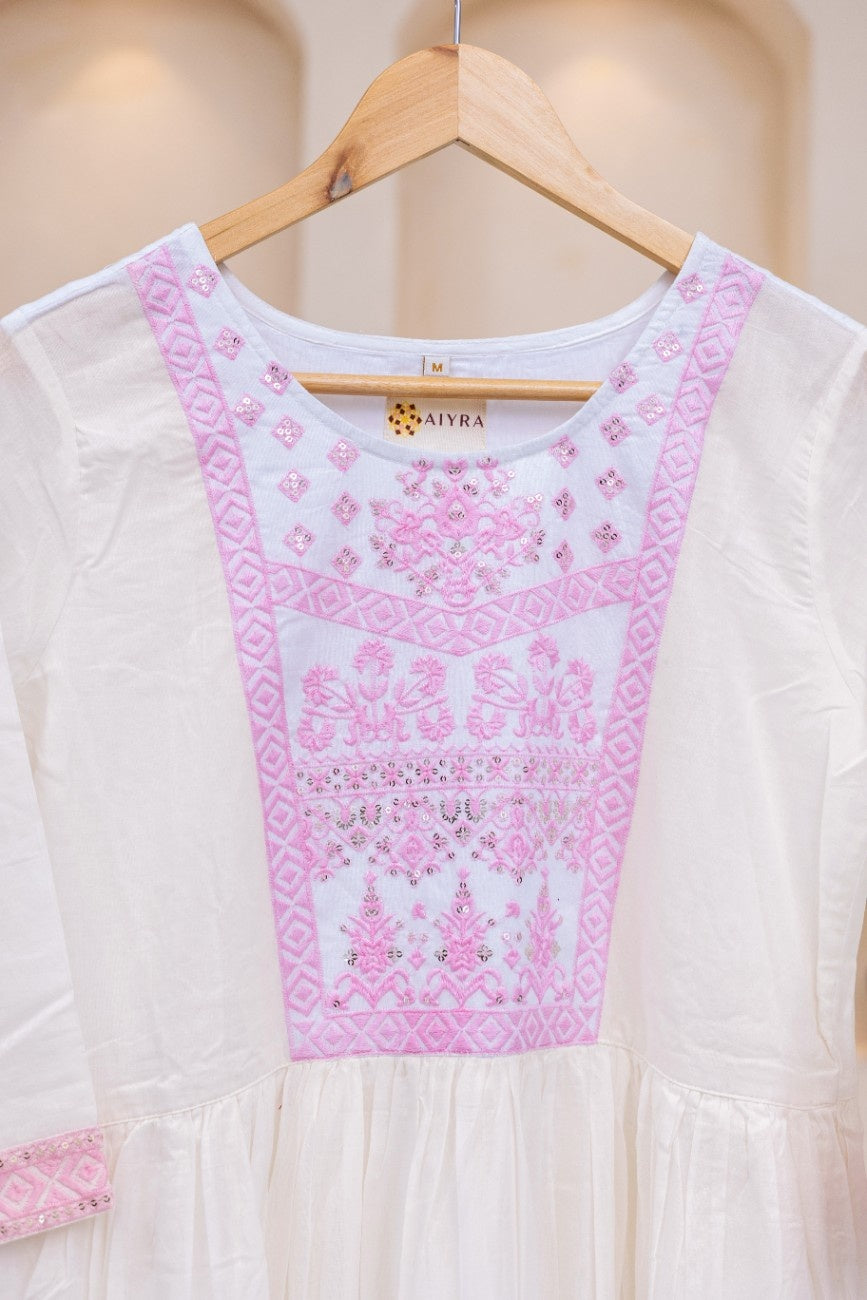 FAIRY PINK MUL COTTON DRESS