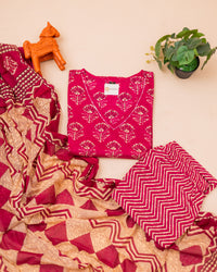 PINK CASUAL PRINTED SET