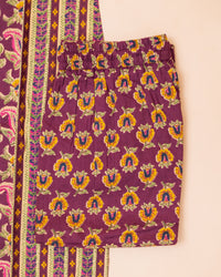 STRAIGHT CUT PURPLE SET