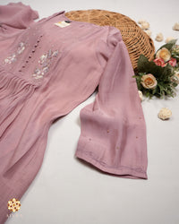 ONION PINK PLEATED SET