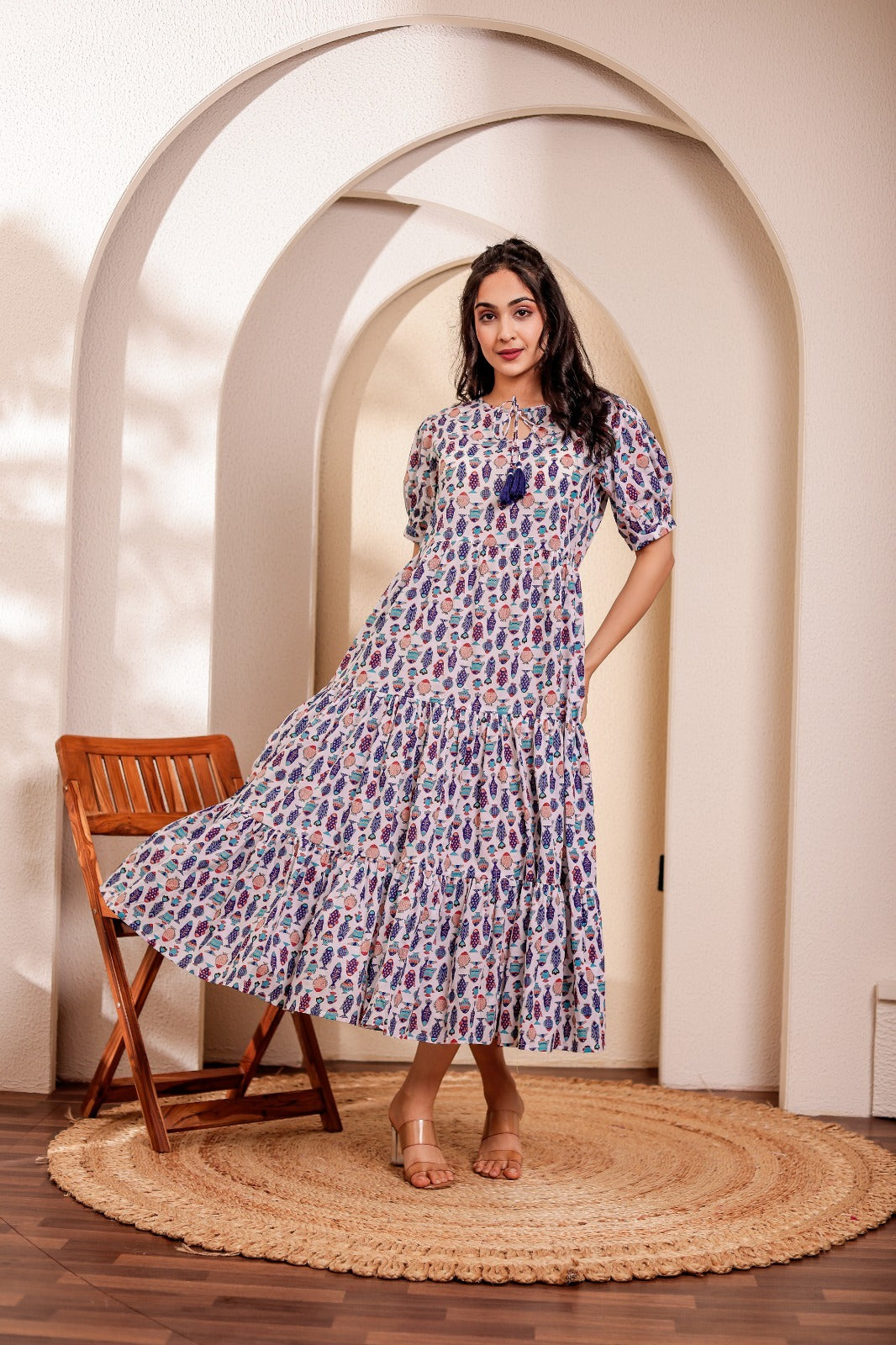 FISH PRINT DRESS