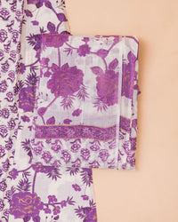 PURPLE PRINTED SET