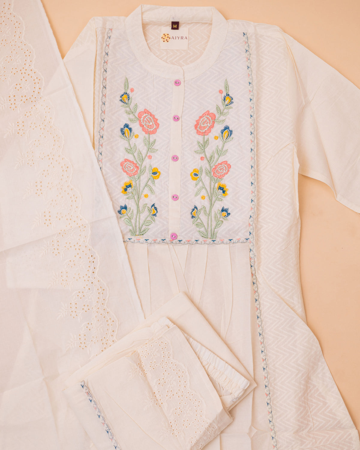 KADHI COTTON PLEATED SET