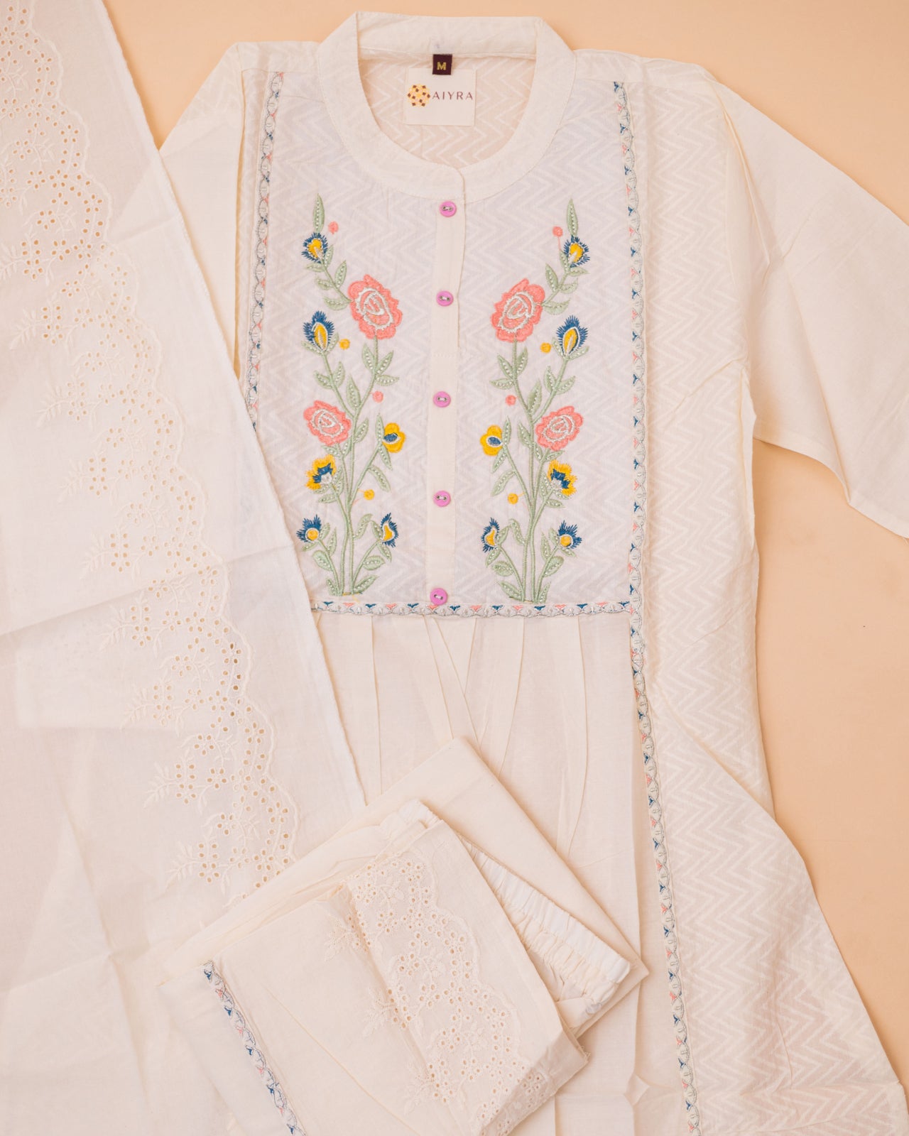 KADHI COTTON PLEATED SET
