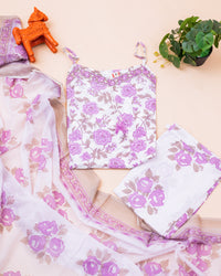 SPEGATTI PURPLE FLORAL SET