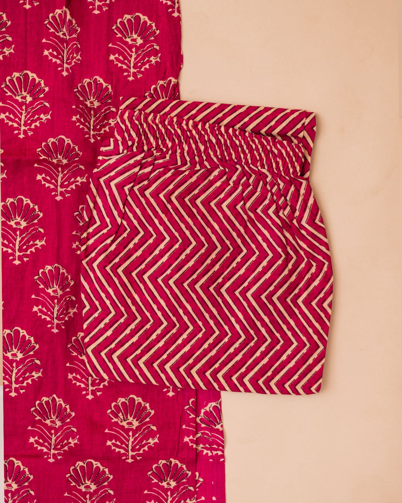 PINK CASUAL PRINTED SET