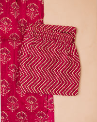 PINK CASUAL PRINTED SET