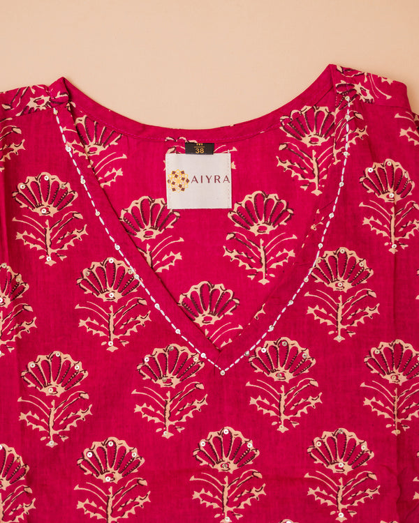PINK CASUAL PRINTED SET