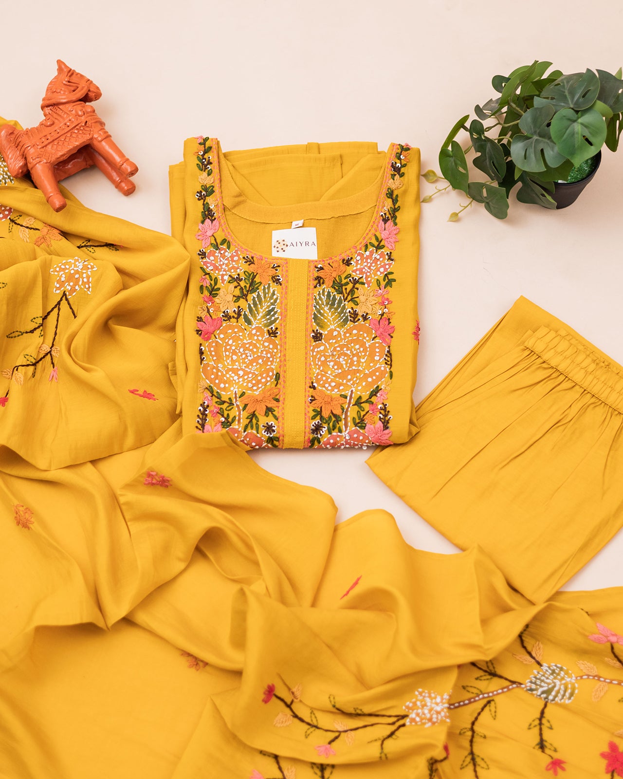 LUCKNOWI MUSTARD SET